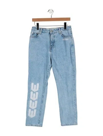 Pre-owned Off-white 2018 Straight Leg Jeans In Blue