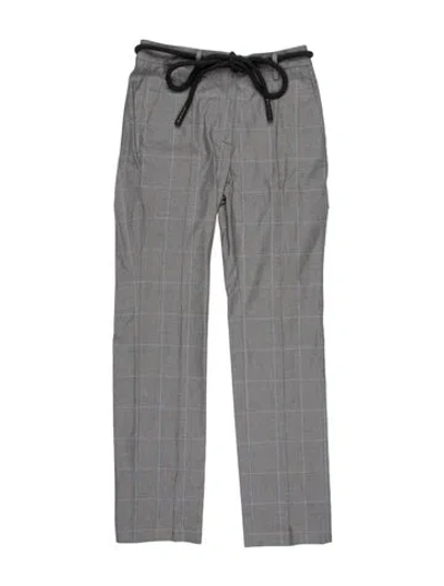 Pre-owned Off-white 2018 Straight Leg Pants In Grey
