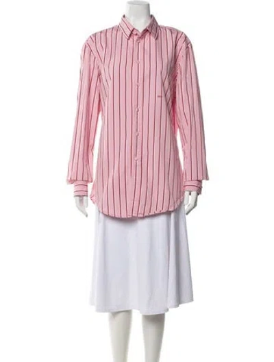 Pre-owned Off-white 2018 Striped Top In Pink