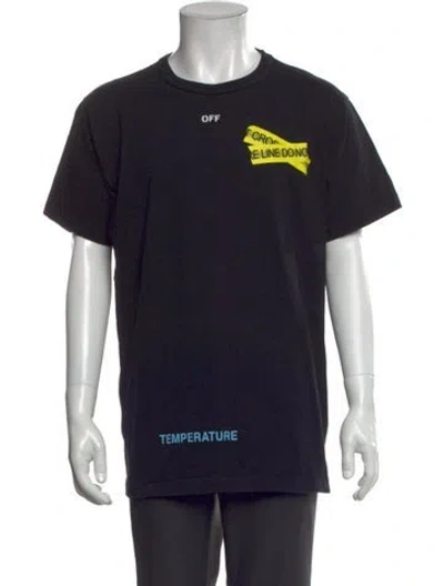 Pre-owned Off-white 2018 'temperature' T-shirt In Black