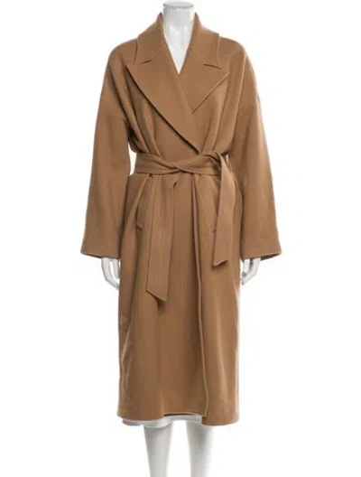 Pre-owned Off-white 2018 Virgin Wool Coat In Brown
