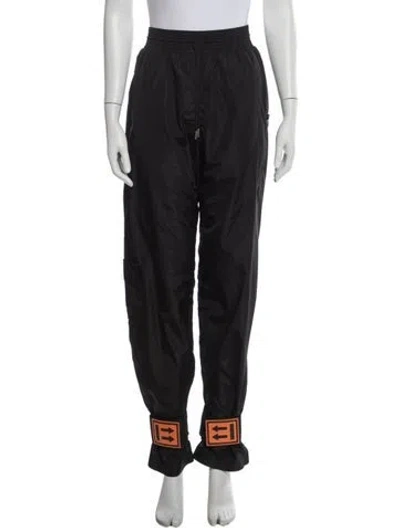 Pre-owned Off-white 2018 Wide Leg Pants In Black
