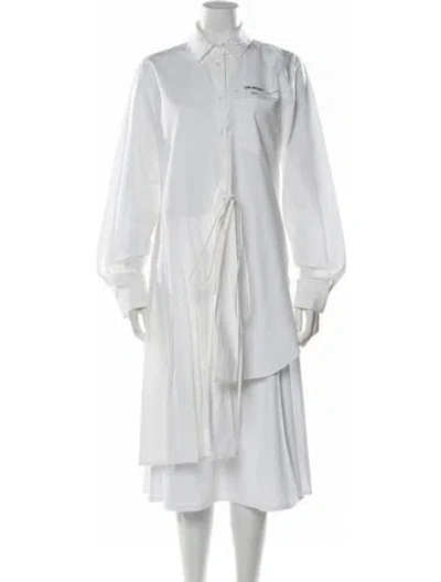 Pre-owned Off-white 2019 Arrow Button-up Top In White