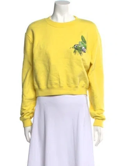 Pre-owned Off-white 2019 Arrows Sweatshirt In Yellow
