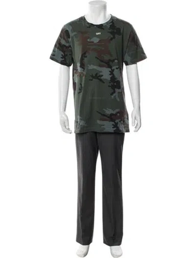 Pre-owned Off-white 2019 Camo T-shirt In Green