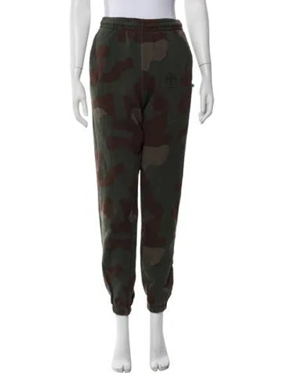 Pre-owned Off-white 2019 Camouflage Print Lounge Bottoms In Green