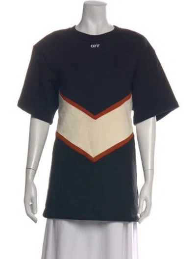 Pre-owned Off-white 2019 Colorblock Pattern T-shirt In Black