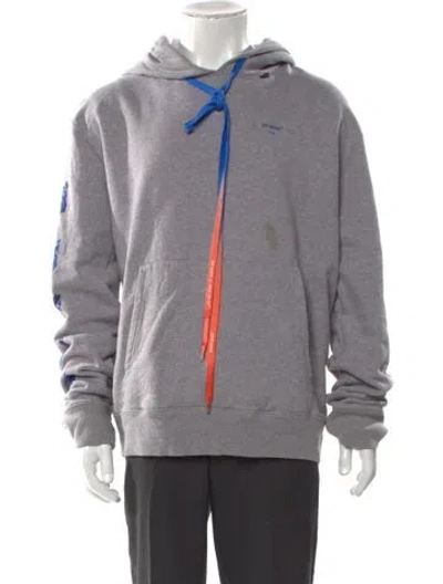 Pre-owned Off-white 2019 Crew Neck Hoodie In Gray