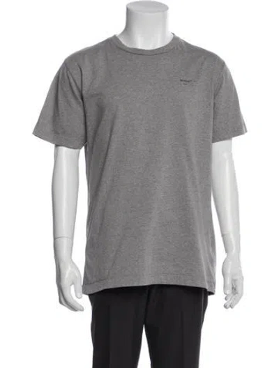Pre-owned Off-white 2019 Crew Neck T-shirt In Gray