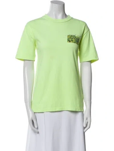 Pre-owned Off-white 2019 Crew Neck T-shirt In Yellow