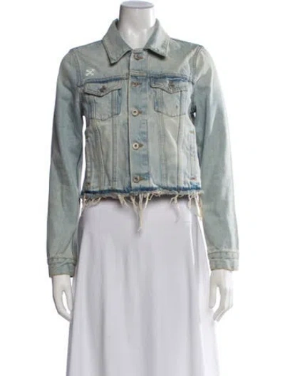 Pre-owned Off-white 2019 Denim Jacket In Blue