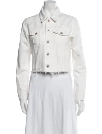 Pre-owned Off-white 2019 Denim Jacket In White