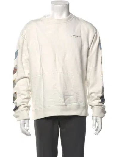 Pre-owned Off-white 2019 Diagonals Sweatshirt In Neutral