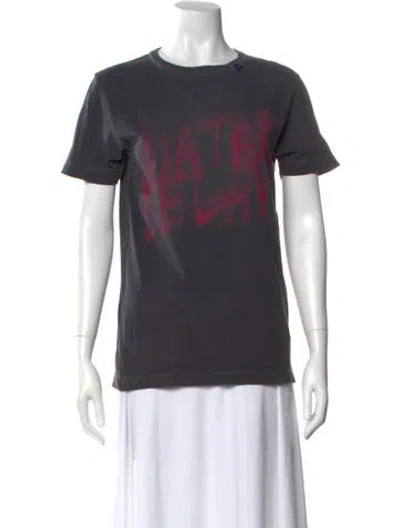 Pre-owned Off-white 2019 Floral Print T-shirt In Black