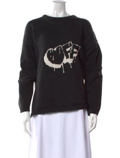 Pre-owned Off-white 2019 Graffiti Arrow Sweater In Black