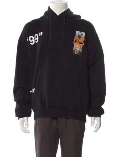 Pre-owned Off-white 2019 Graphic Print Hoodie In Black