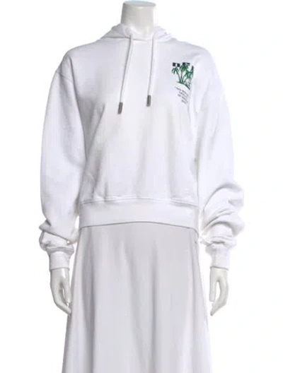 Pre-owned Off-white 2019 Graphic Print Hoodie In White
