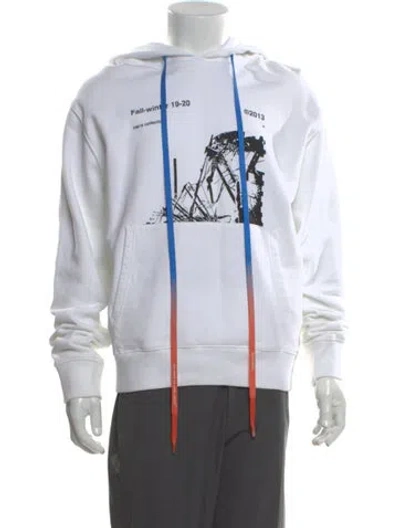 Pre-owned Off-white 2019 Graphic Print Hoodie In White