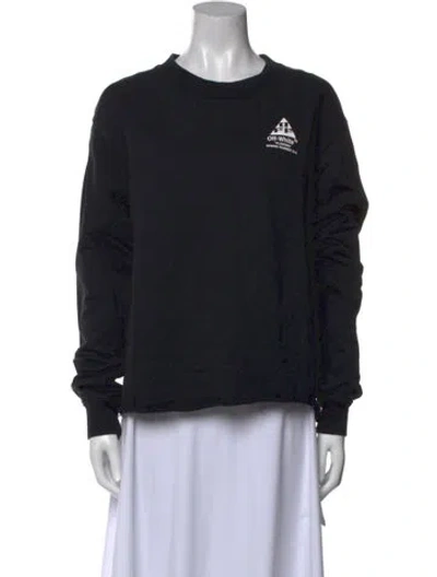 Pre-owned Off-white 2019 Graphic Print Sweatshirt In Black