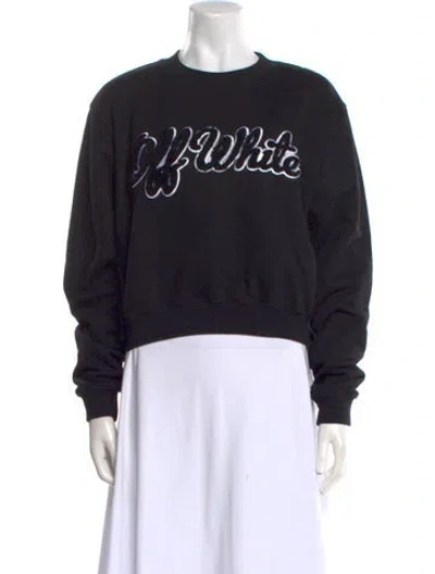 Pre-owned Off-white 2019 Graphic Print Sweatshirt In Black