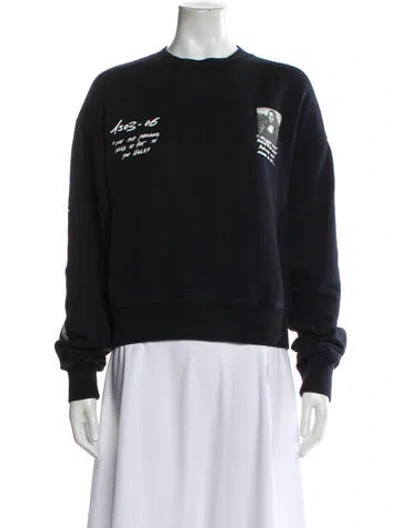 Pre-owned Off-white 2019 Graphic Print Sweatshirt In Black