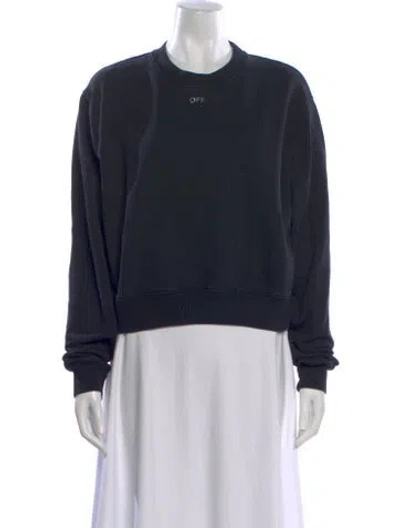 Pre-owned Off-white 2019 Graphic Print Sweatshirt In Black
