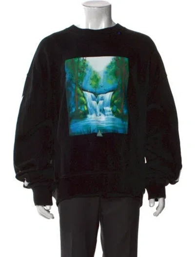 Pre-owned Off-white 2019 Graphic Print Sweatshirt In Black