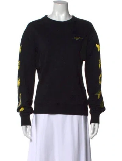 Pre-owned Off-white 2019 Graphic Print Sweatshirt In Black