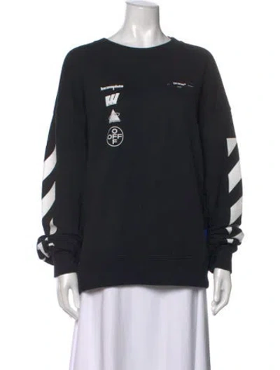 Pre-owned Off-white 2019 Graphic Print Sweatshirt In Black