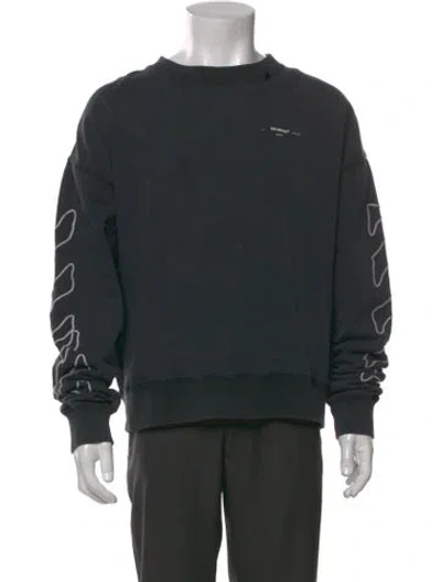 Pre-owned Off-white 2019 Graphic Print Sweatshirt In Gray