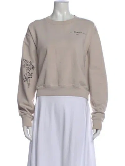 Pre-owned Off-white 2019 Graphic Print Sweatshirt In Neutral