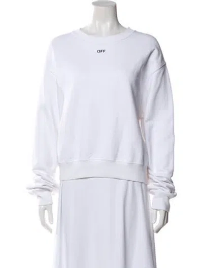 Pre-owned Off-white 2019 Graphic Print Sweatshirt In White