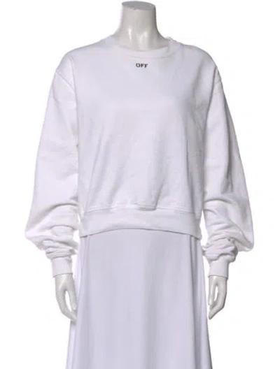 Pre-owned Off-white 2019 Graphic Print Sweatshirt In White