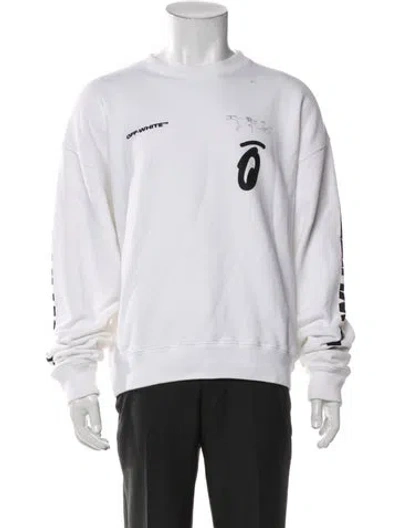 Pre-owned Off-white 2019 Graphic Print Sweatshirt In White