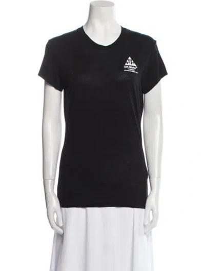 Pre-owned Off-white 2019 Graphic Print T-shirt In Black