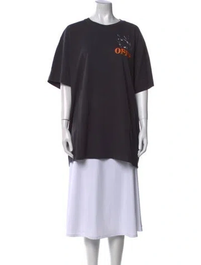 Pre-owned Off-white 2019 Graphic Print T-shirt In Gray