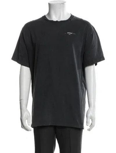 Pre-owned Off-white 2019 Graphic Print T-shirt In Gray