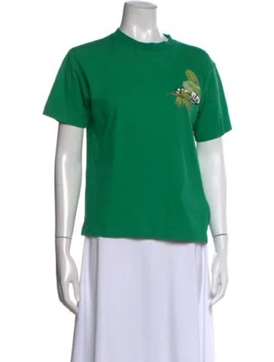 Pre-owned Off-white 2019 Graphic Print T-shirt In Green