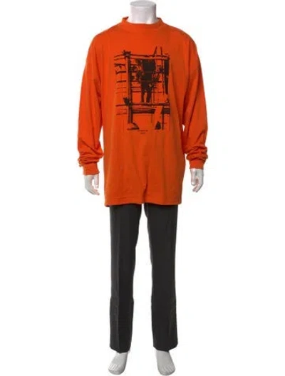 Pre-owned Off-white 2019 Graphic Print T-shirt In Orange