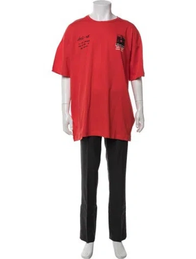 Pre-owned Off-white 2019 Graphic Print T-shirt In Red