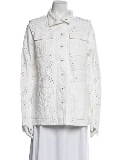 Pre-owned Off-white 2019 Graphic Print Utility Jacket In White