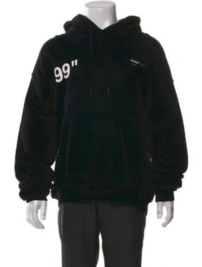 Pre-owned Off-white 2019 Ice Man Over Hoodie In Black