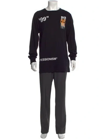 Pre-owned Off-white 2019 Impressionism Boat T-shirt In Black