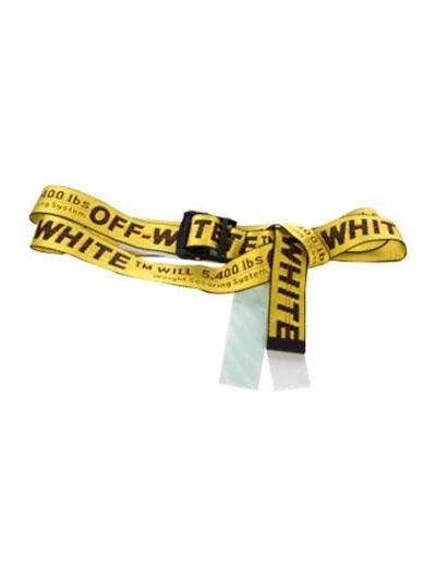 Pre-owned Off-white 2019 Industrial Belt Waist Belt W/ Tags In Yellow