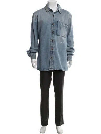 Pre-owned Off-white 2019 Jacket In Blue