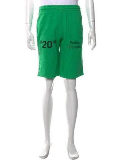 Pre-owned Off-white 2019 Jogger Shorts W/ Tags In Green