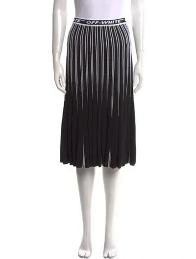 Pre-owned Off-white 2019 Knee-length Skirt In Black