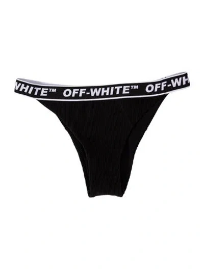 Pre-owned Off-white 2019 Logo Bottoms In Black