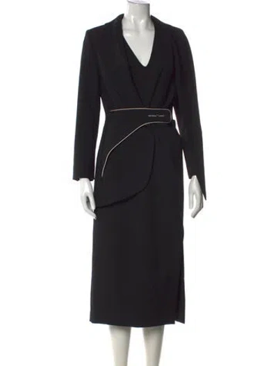 Pre-owned Off-white 2019 Long Dress In Black