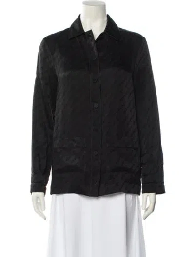 Pre-owned Off-white 2019 Long Sleeve Button-up Top In Black